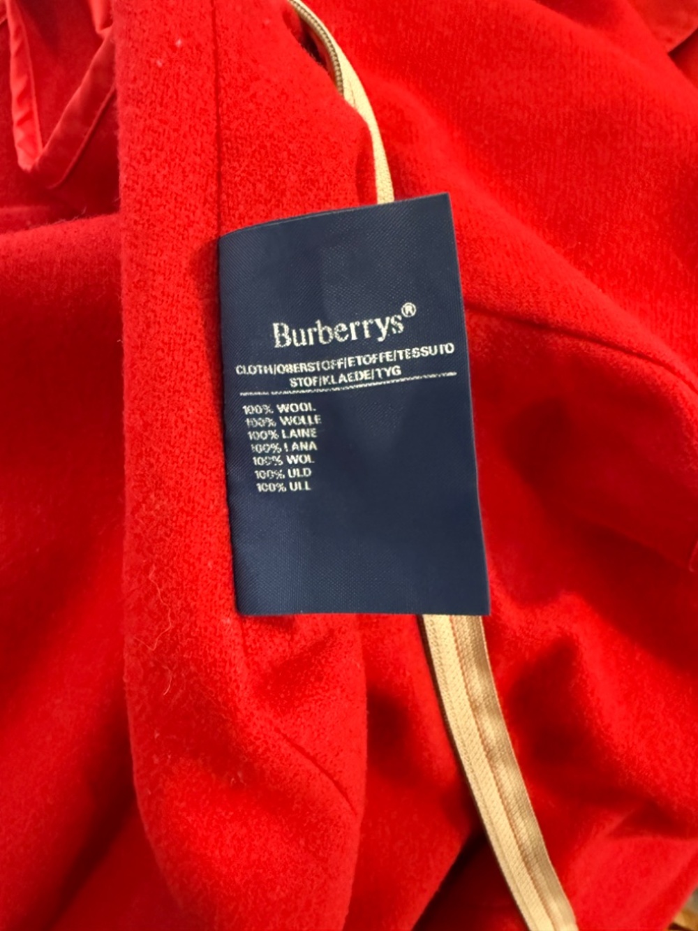 Vintage Burberrys' Prorsum Made in England Red Trench Coat liner - Picture 12 of 16